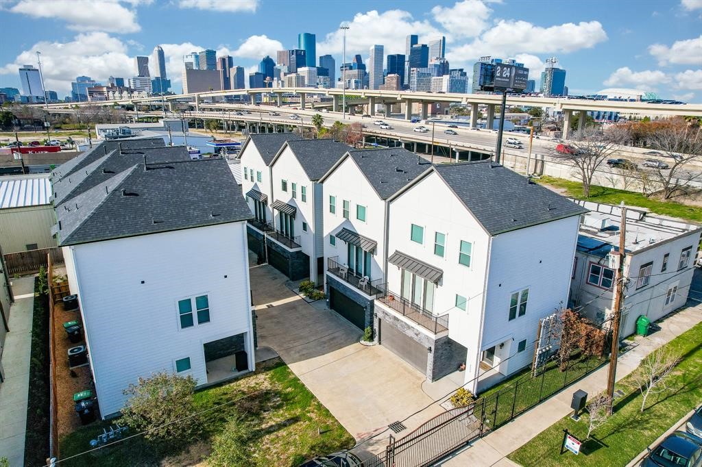 a view of a city from a terrace
