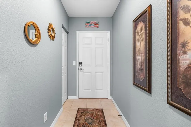 a view of a hallway with elevator