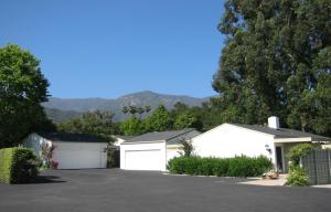530 San Ysidro Road Montecito, CA 93108 - Photo 1 of 1 a view of a terrace with a garden and mountain view