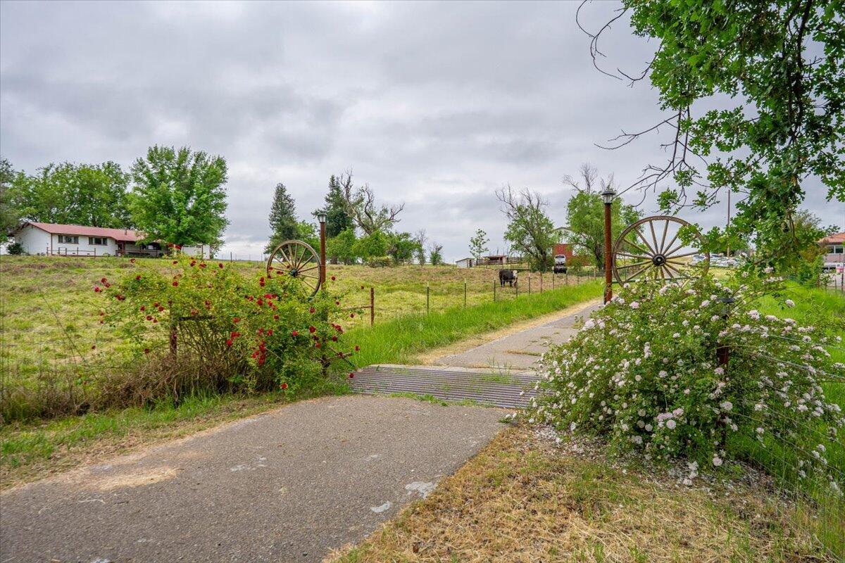 5210 Balls Ferry Road Anderson, CA 96007 - Photo 43 of 68 a view of a yard with flower plants and wooden fence