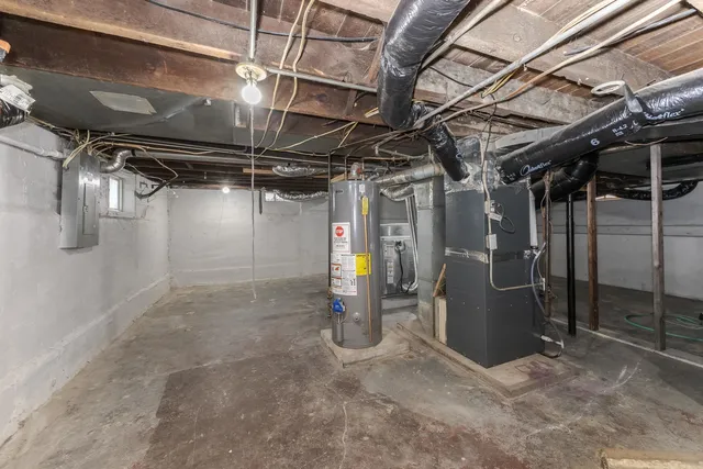 a view of storage and utility room