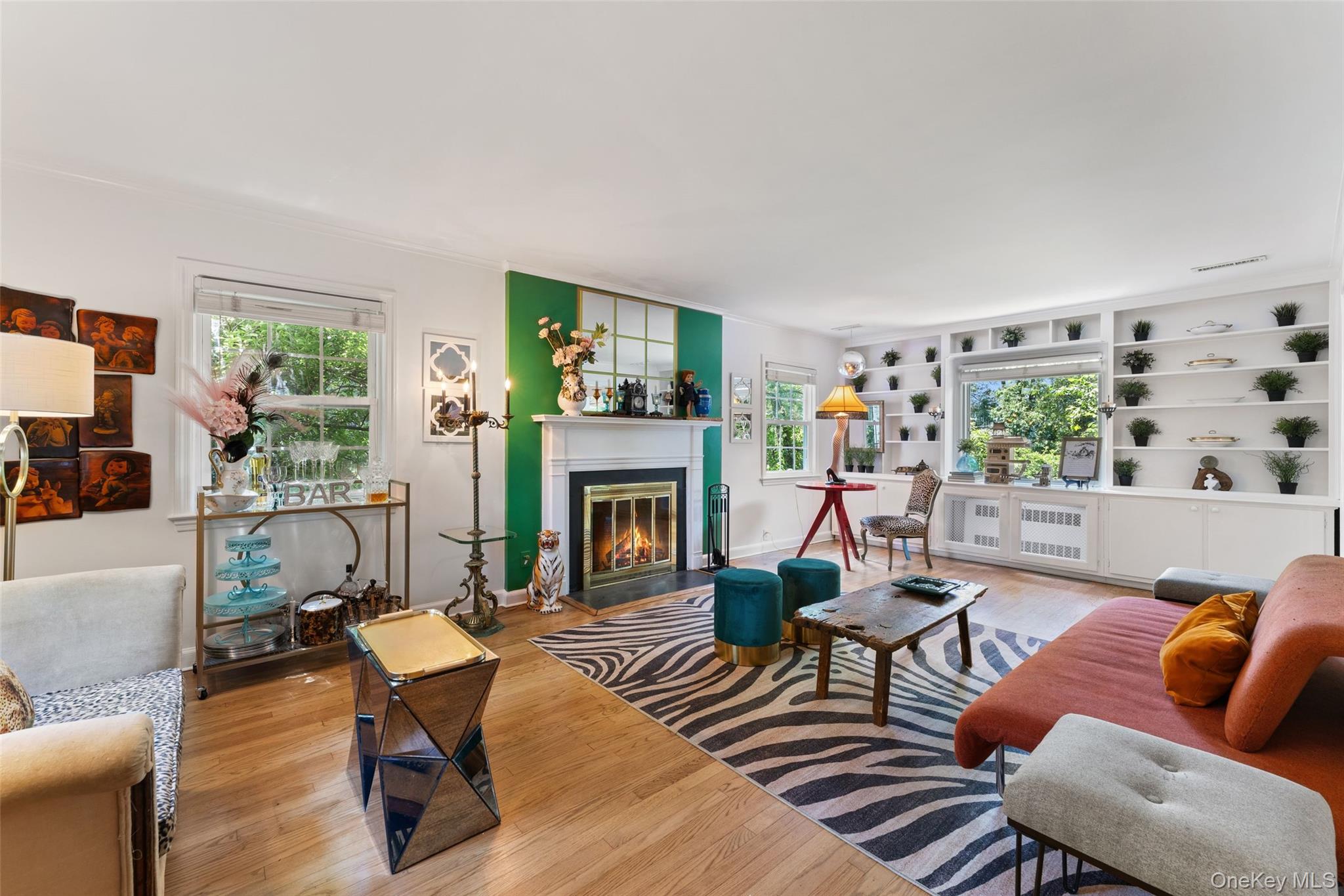 5 Coralyn Road Scarsdale, NY 10583 - Photo 5 of 44 a living room with furniture and a fireplace
