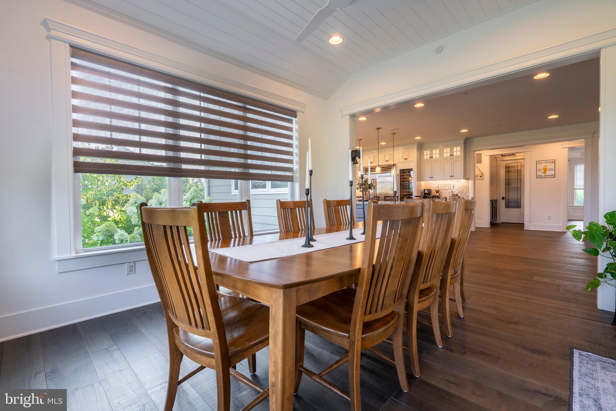 1161 Upper Stump Road Chalfont, PA 18914 - Photo 22 of 102 a view of a dining room with furniture and wooden floor
