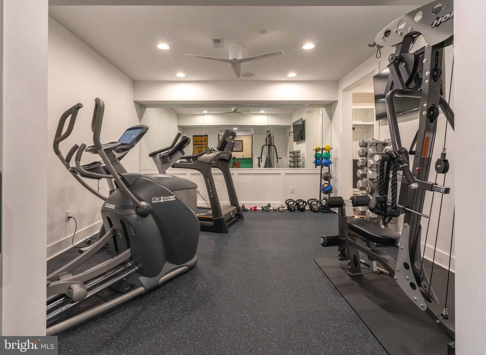 1161 Upper Stump Road Chalfont, PA 18914 - Photo 81 of 102 a view of a room with gym equipment
