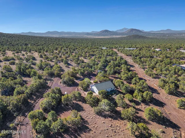 a view of city and mountain