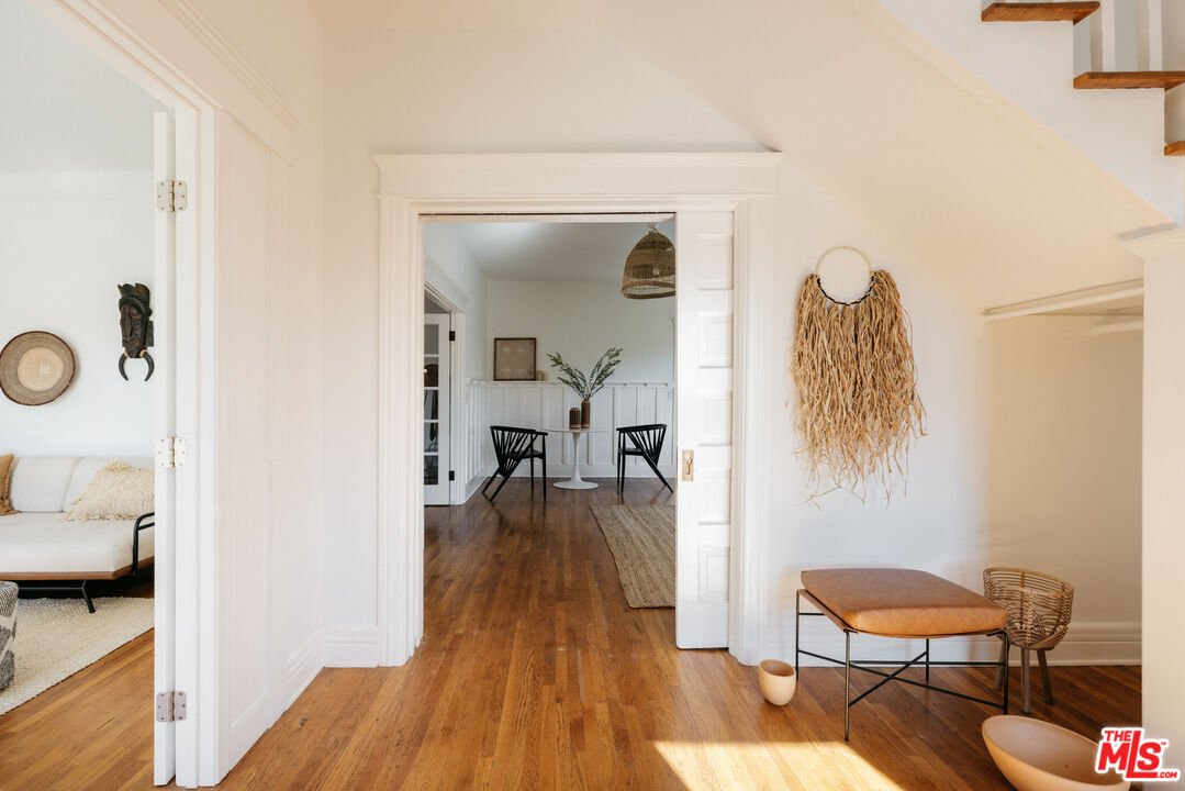 5907 Meridian Street Los Angeles, CA 90042 - Photo 5 of 27 a living room with furniture and a wooden floor