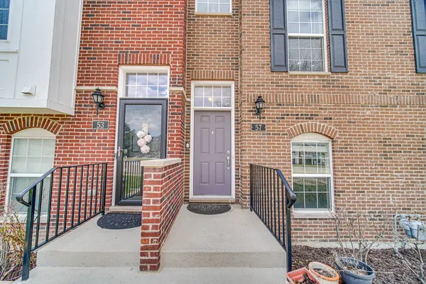 a front view of a house