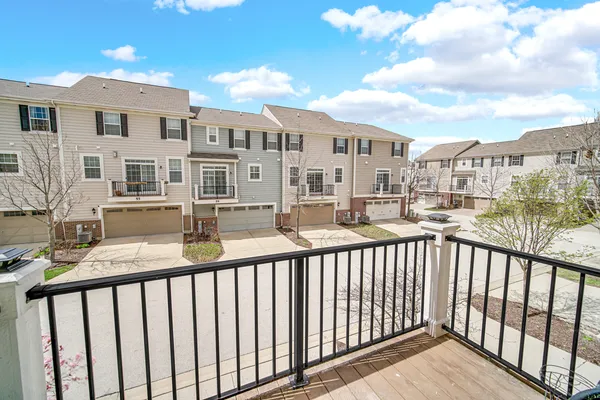 a balcony view with city view
