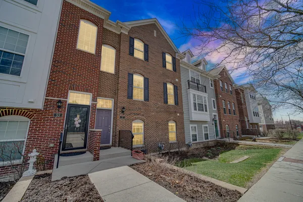 a brick building with a large windows