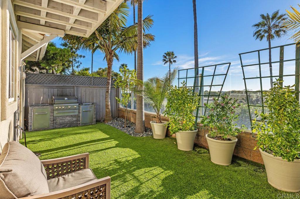 7039 Whitewater Street Carlsbad, CA 92011 - Photo 37 of 65 a view of a backyard that has plants and a garden