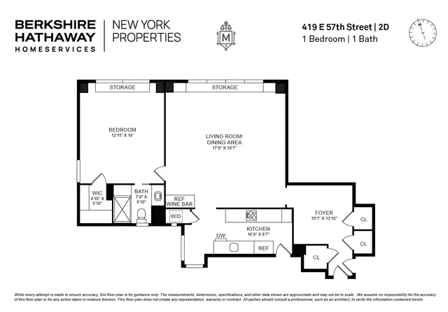 $995,000 | 419 East 57th Street, Unit 2D | Sutton Place