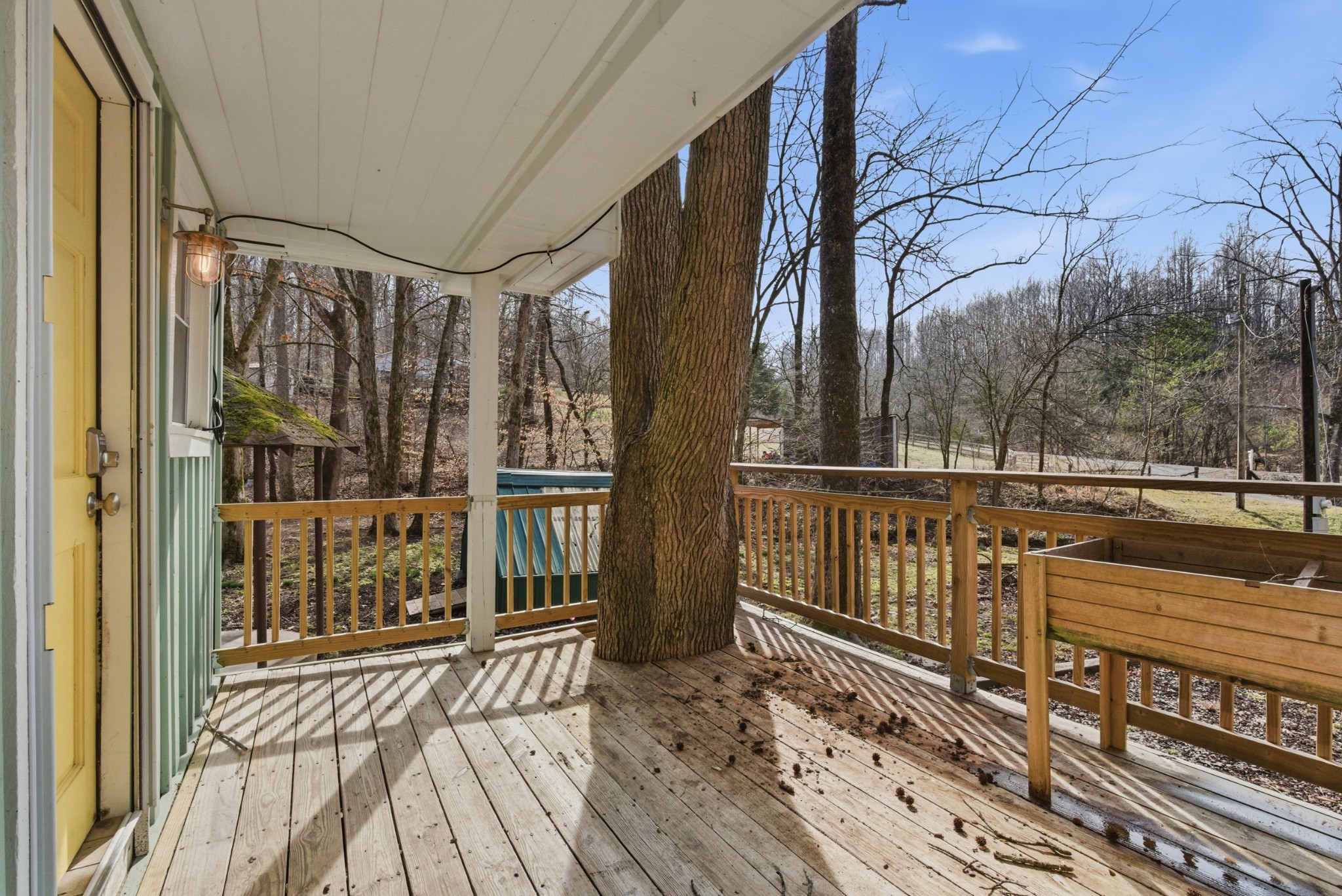 3972 Skelley Road Santa Fe, TN 38482 - Photo 17 of 47 a view of a balcony with wooden floor