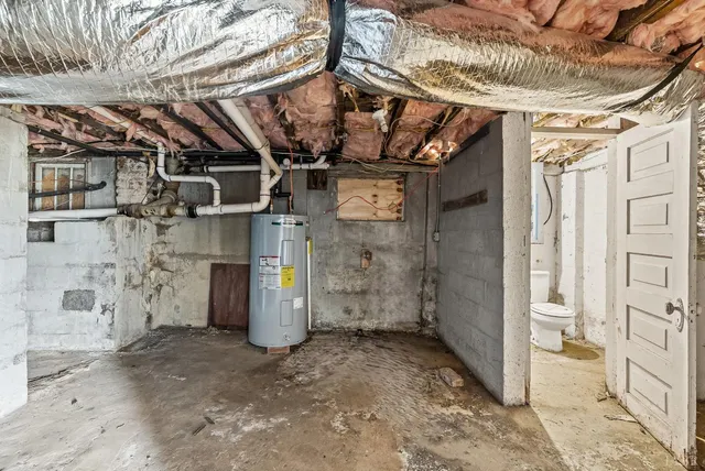 a view of a storage room