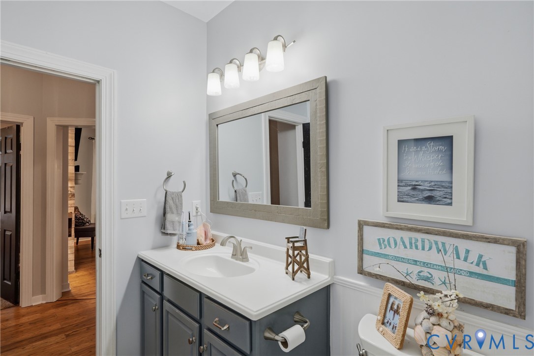 1755 Dispatch Road Quinton, VA 23141 - Photo 20 of 35 Vanity with a single basin sink, light-colored cou