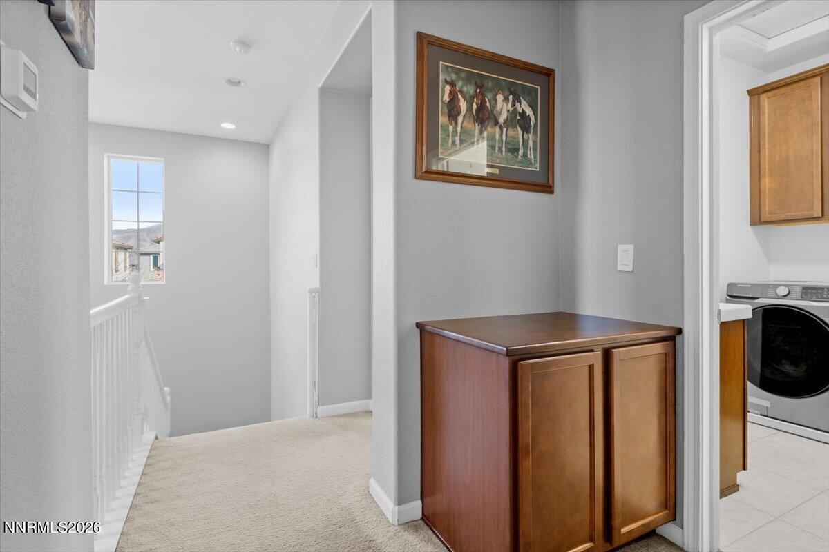 2190 Bears Ranch Drive Reno, NV 89521 - Photo 13 of 23 a view of a hallway with washer and dryer