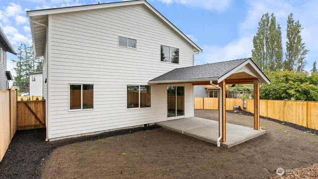 a house view with a outdoor space