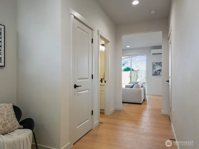 a view of livingroom with furniture and cabinet