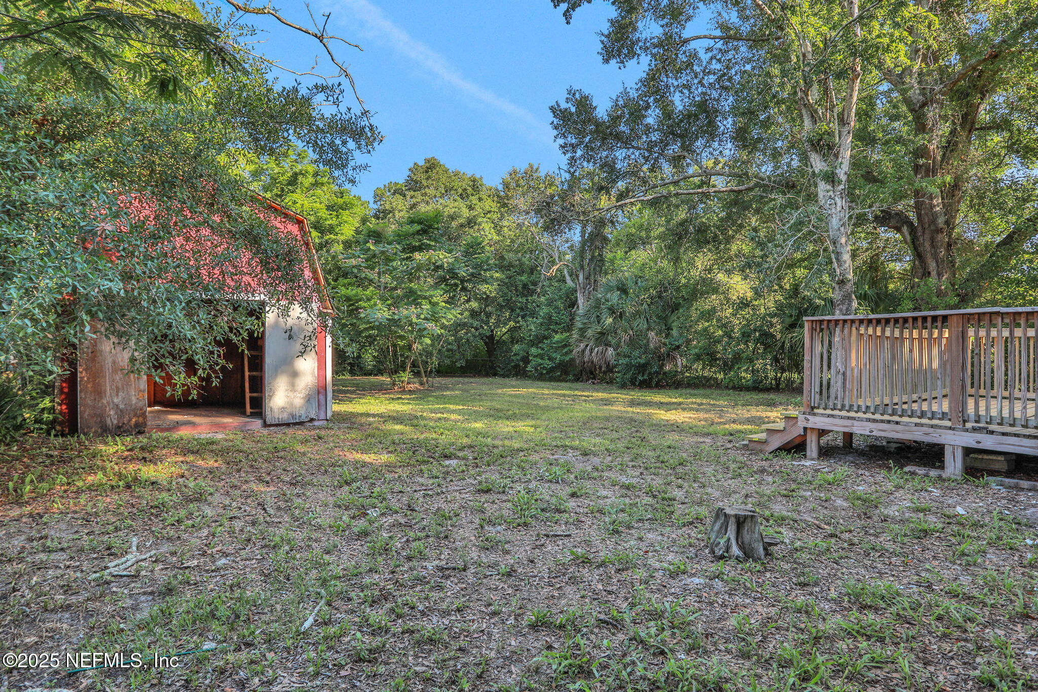 3822 Packard Drive Jacksonville, FL 32246 - Photo 30 of 38 a backyard of a house with lots of green space