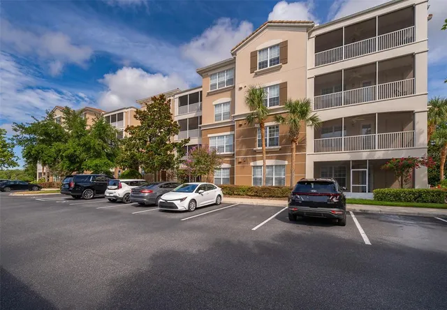 a car parked in front of a building