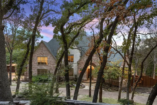 a large tree in the middle of a house