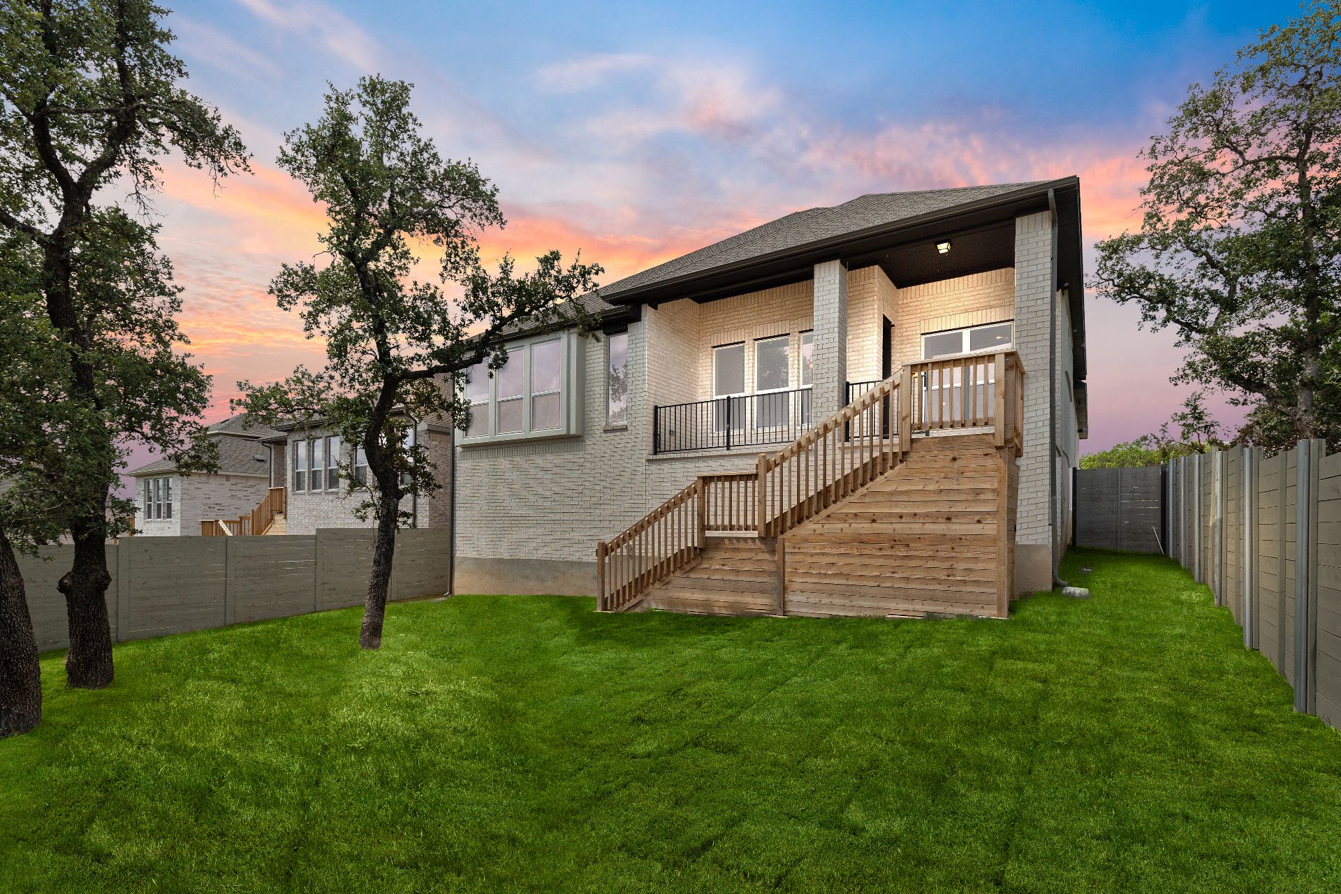 1405 Blue Moon Drive Georgetown, TX 78628 - Photo 22 of 33 Rear of Home and Private Backyard