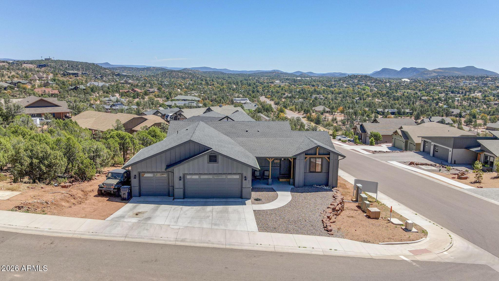 501 North Peak Loop Payson, AZ 85541 - Photo 33 of 39 Aerial view of front of home
