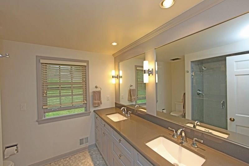 9467 North Florence Road Pittsburgh, PA 15237 - Photo 12 of 22 Renovated Master Bathroom with a Tall, Dual Sink Vanity & Beautiful Components
