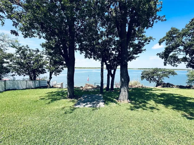 a big yard with lots of green space and plants