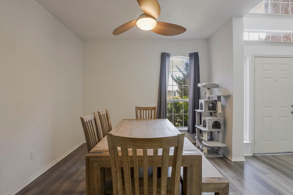5428 Rolling Green Road Arlington, TX 76017 - Photo 7 of 29 The front dining room is spacious and open with updated lighting.