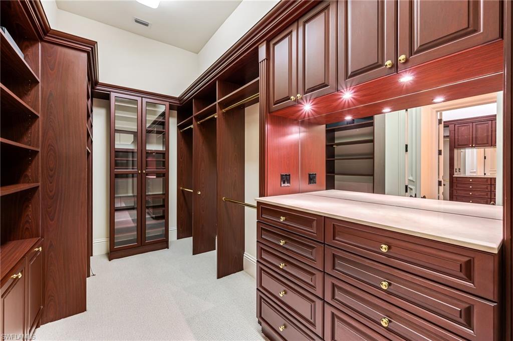 2560 Half Moon Walk Naples, FL 34102 - Photo 23 of 44 Spacious closet with light colored carpet