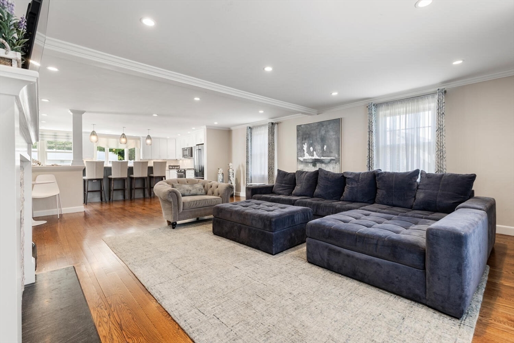 149 Robbins Road Watertown, MA 02472 - Photo 6 of 33 a living room with furniture and view of kitchen