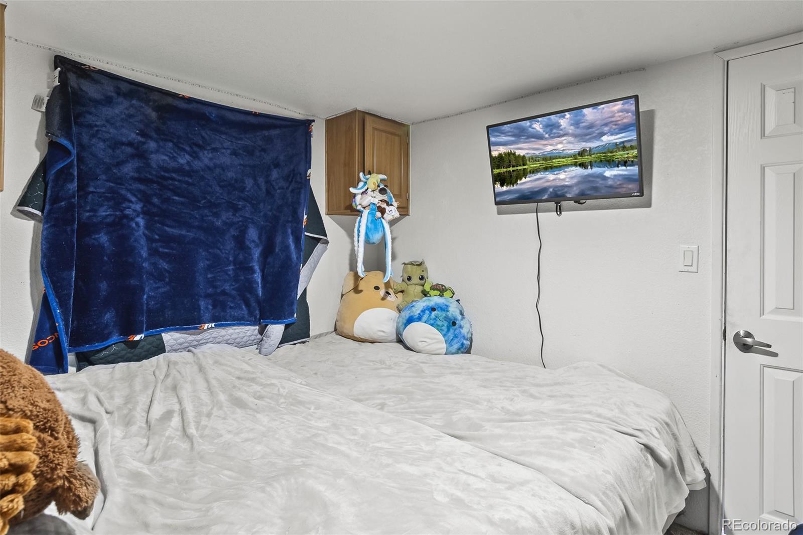 92 Sunshine Loop Fairplay, CO 80440 - Photo 24 of 30 a bed room with a bed and a view of bathroom