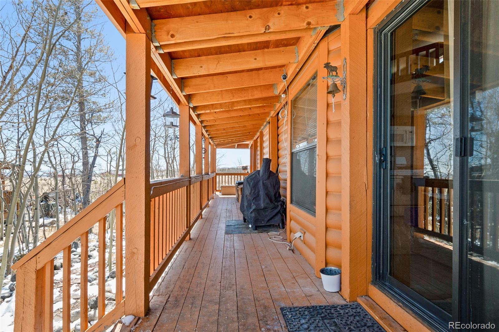 92 Sunshine Loop Fairplay, CO 80440 - Photo 5 of 30 a view of a balcony with wooden floor