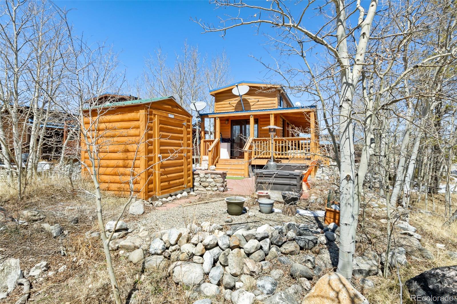 92 Sunshine Loop Fairplay, CO 80440 - Photo 7 of 30 a front view of a house with a yard