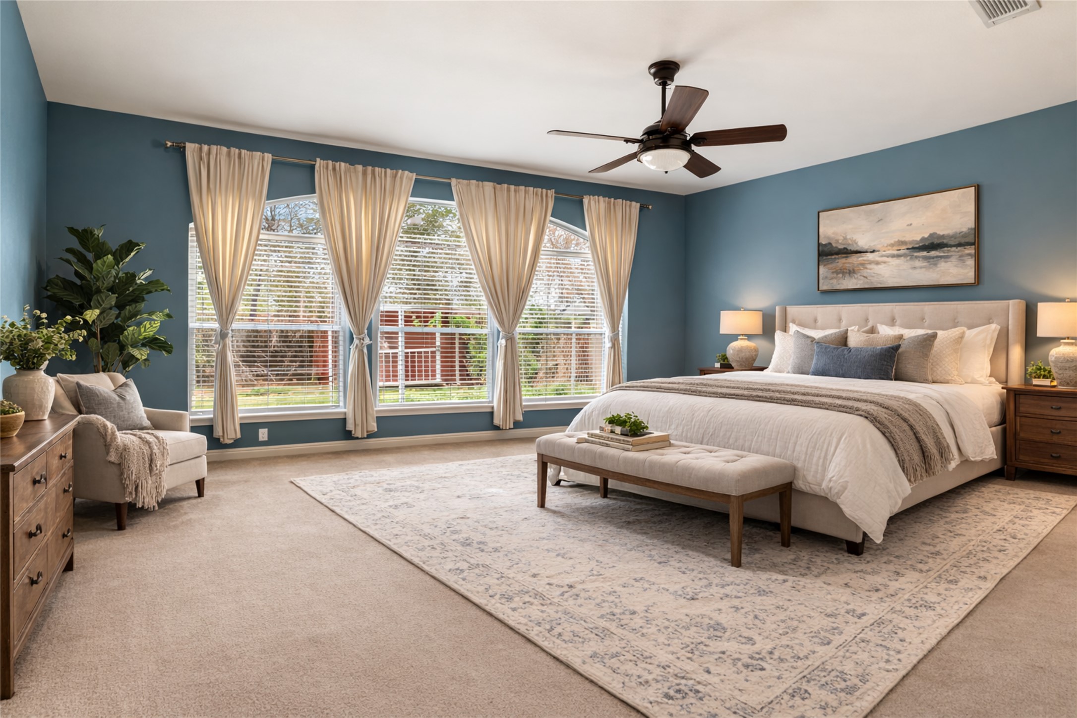 1102 Canyon Maple Road Pflugerville, TX 78660 - Photo 9 of 21 a bedroom with a bed and a large window