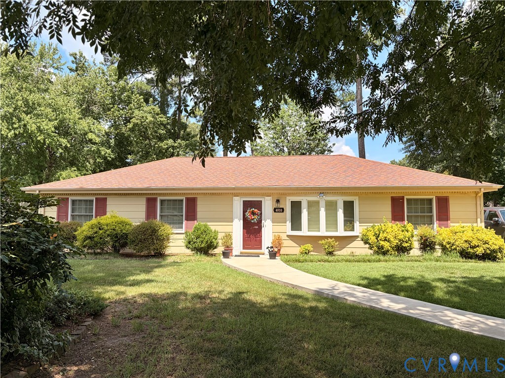 4810 Conduit Road Colonial Heights, VA 23834 - Photo 3 of 9 Ranch-style residence featuring a yellow exterior