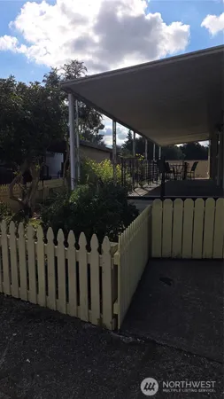 a view of a porch