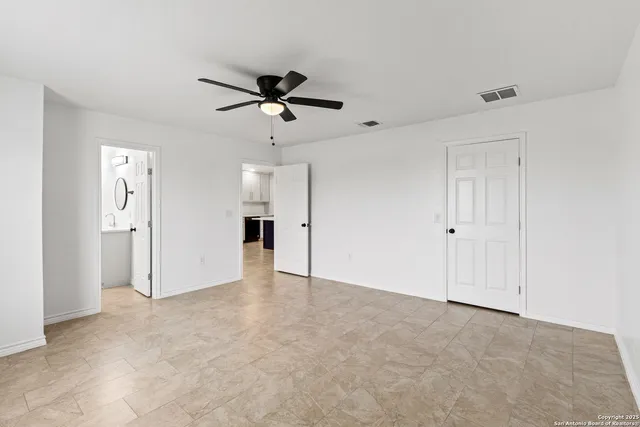 a view of empty room