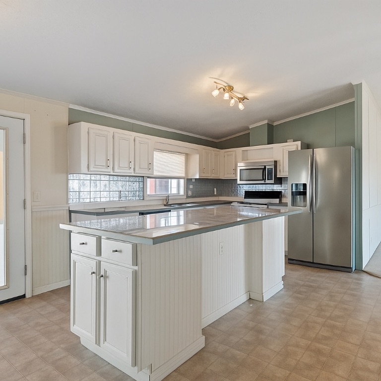 1600 County Road 465 Elgin, TX 78621 - Photo 6 of 25 a kitchen with kitchen island granite countertop a sink stove refrigerator and cabinets