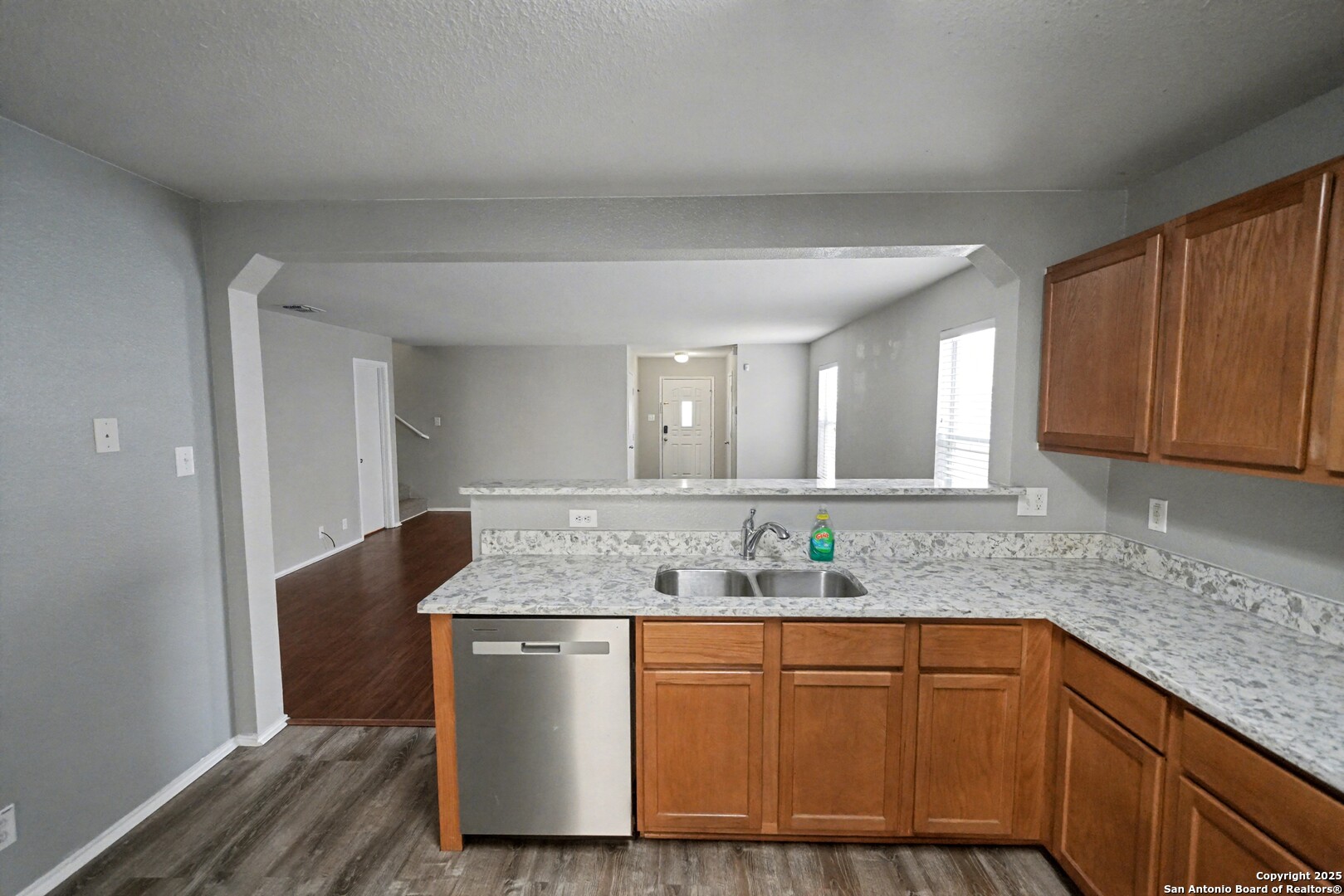 3615 Longhorn Creek San Antonio, TX 78261 - Photo 14 of 42 a bathroom with granite countertop a sink