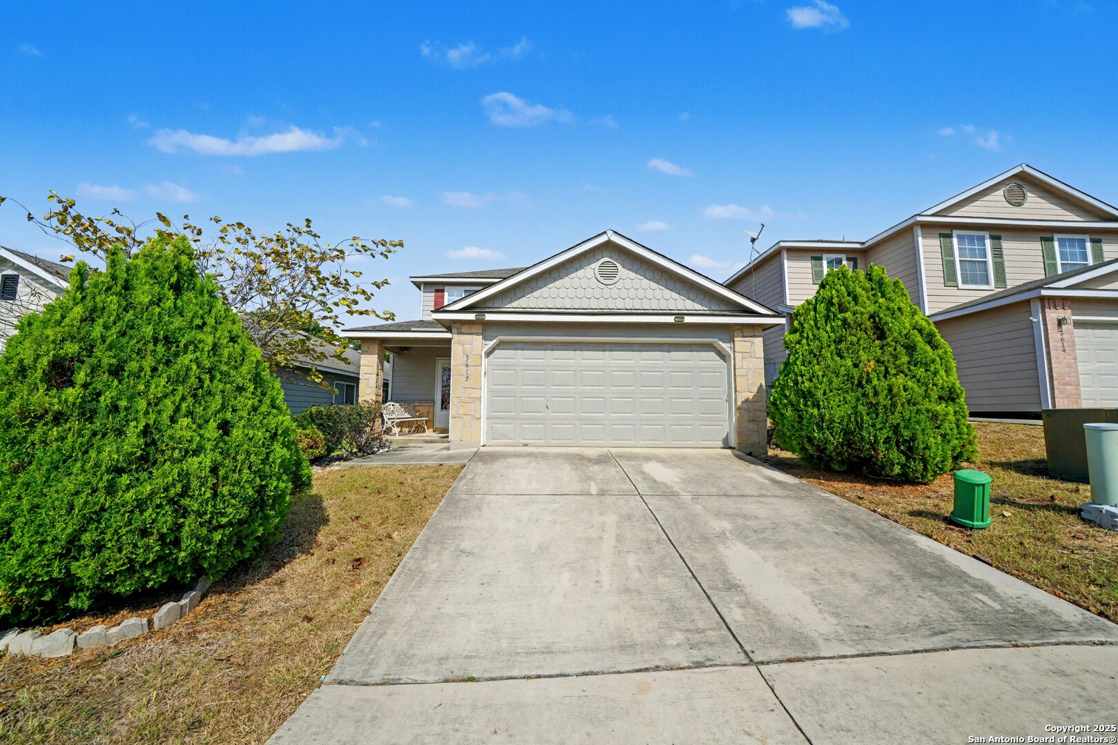 3615 Longhorn Creek San Antonio, TX 78261 - Photo 2 of 42 front view of a house with a yard