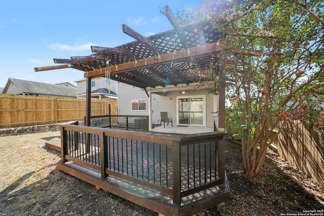 a backyard of a house