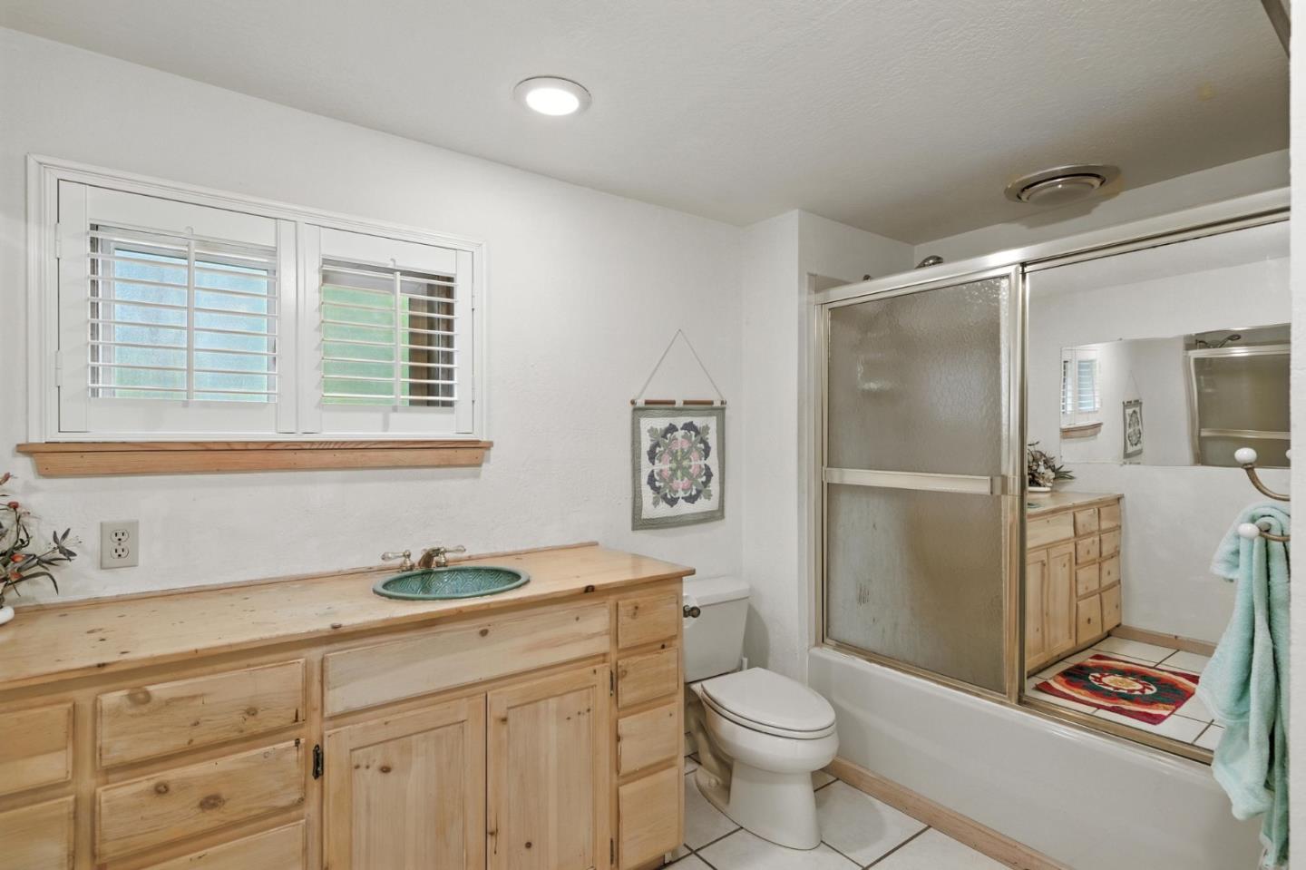1330 Jackson Gate Road Jackson, CA 95642 - Photo 54 of 72 a bathroom with a granite countertop sink toilet and shower