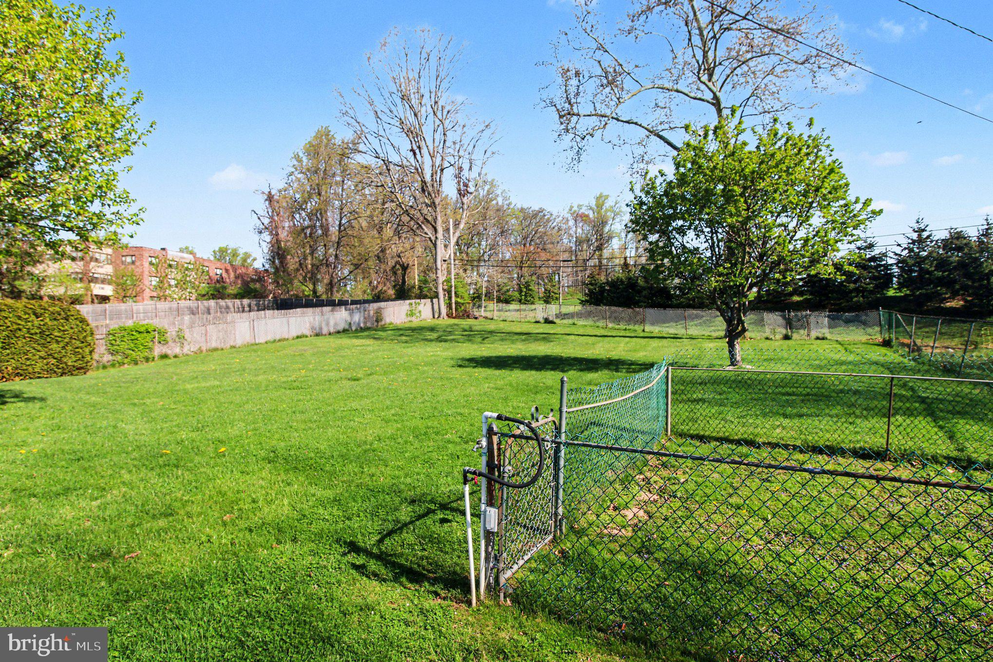 908 Fraser Road Glenside, PA 19038 - Photo 32 of 36 a view of a big yard with a bench and trees