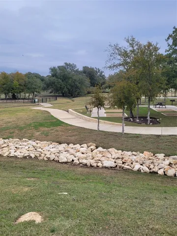 a view of a lake with a mountain in the background