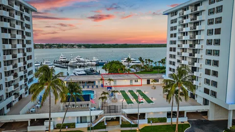 a view of a city with tall buildings