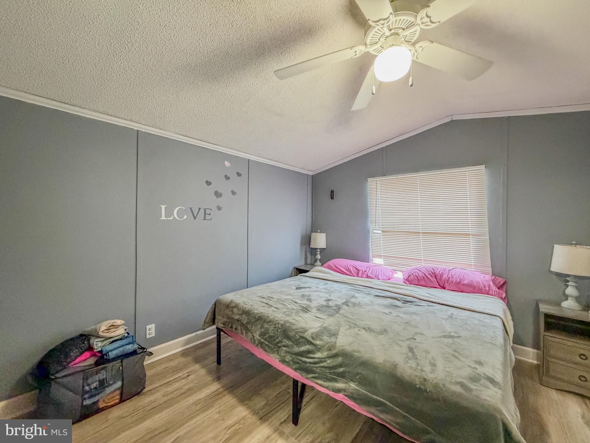 29 West Reybold Drive, Unit 29 Middletown, DE 19709 - Photo 7 of 11 a bedroom with a bed and a chandelier