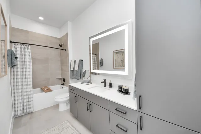 a front view of a building