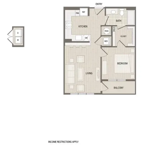 a view of storage and utility room with racks on the wall