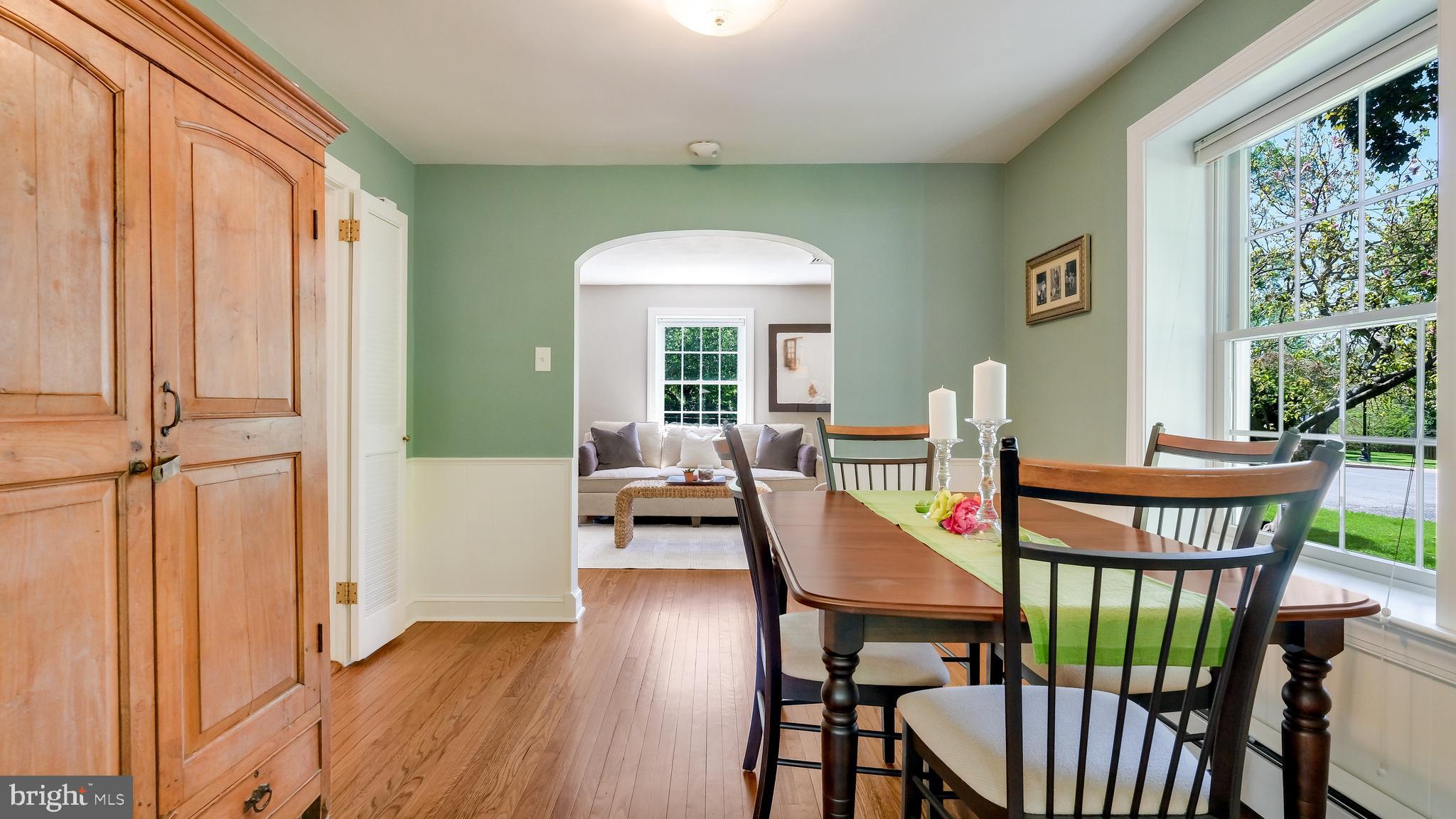 235 North Clinton Street Doylestown, PA 18901 - Photo 12 of 55 a view of a dining room with furniture window and wooden floor